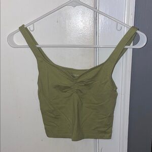 AE Olive Green Cropped Tank
